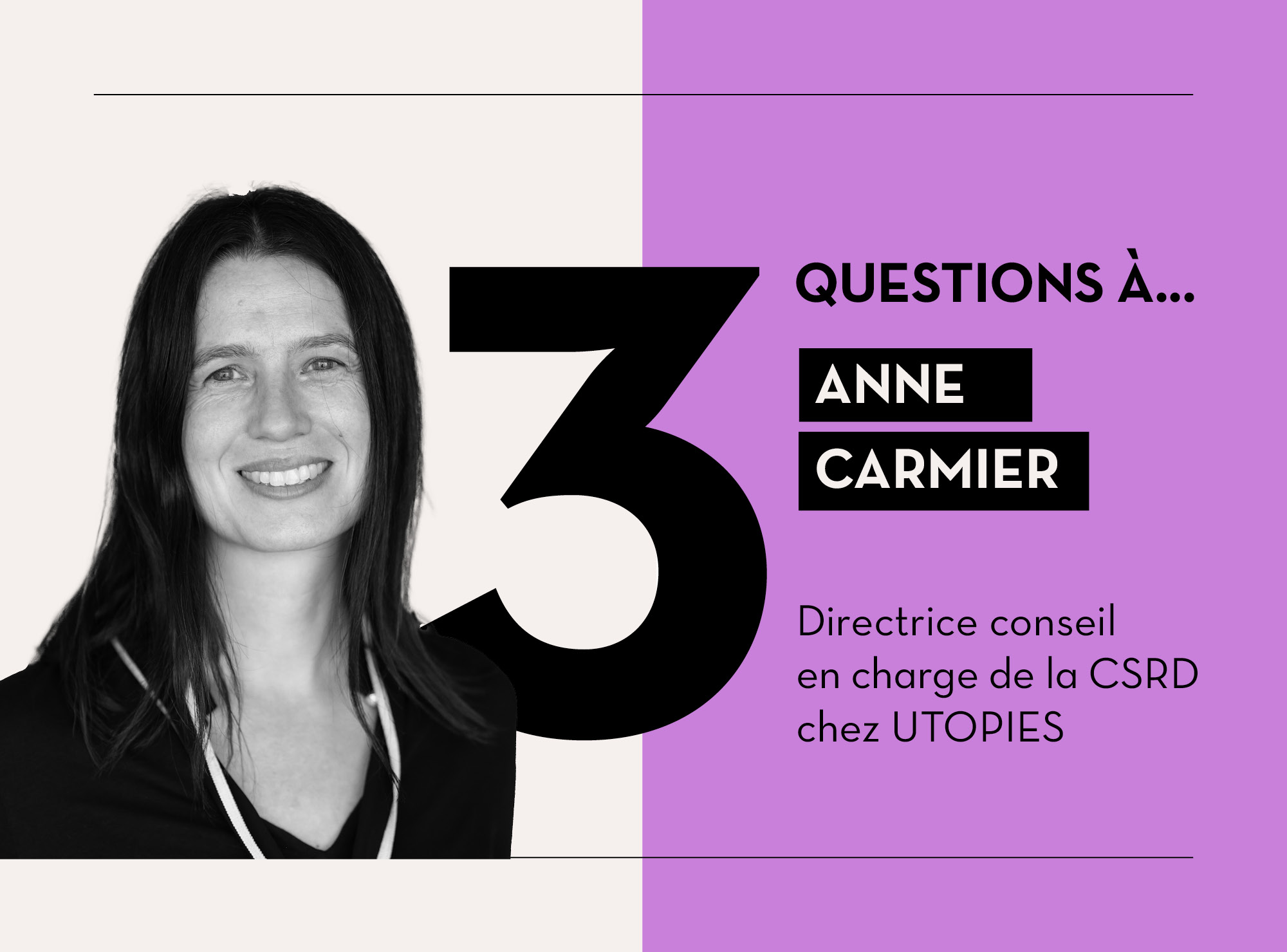 Couverture : 3 questions à Anne Carmier sur la CSRD